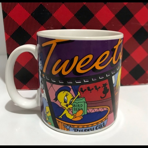 Vintage Tweety Bird 1995 Film Strip Ceramic Mug - Picture 4 of 7